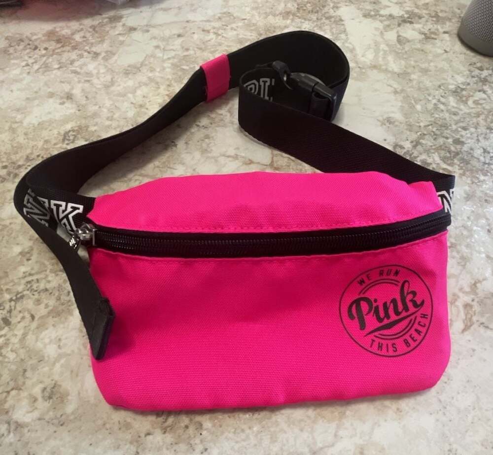 Victoria's Secret PINK We Run This Beach Neon Pink Fanny Pack Belt Bag